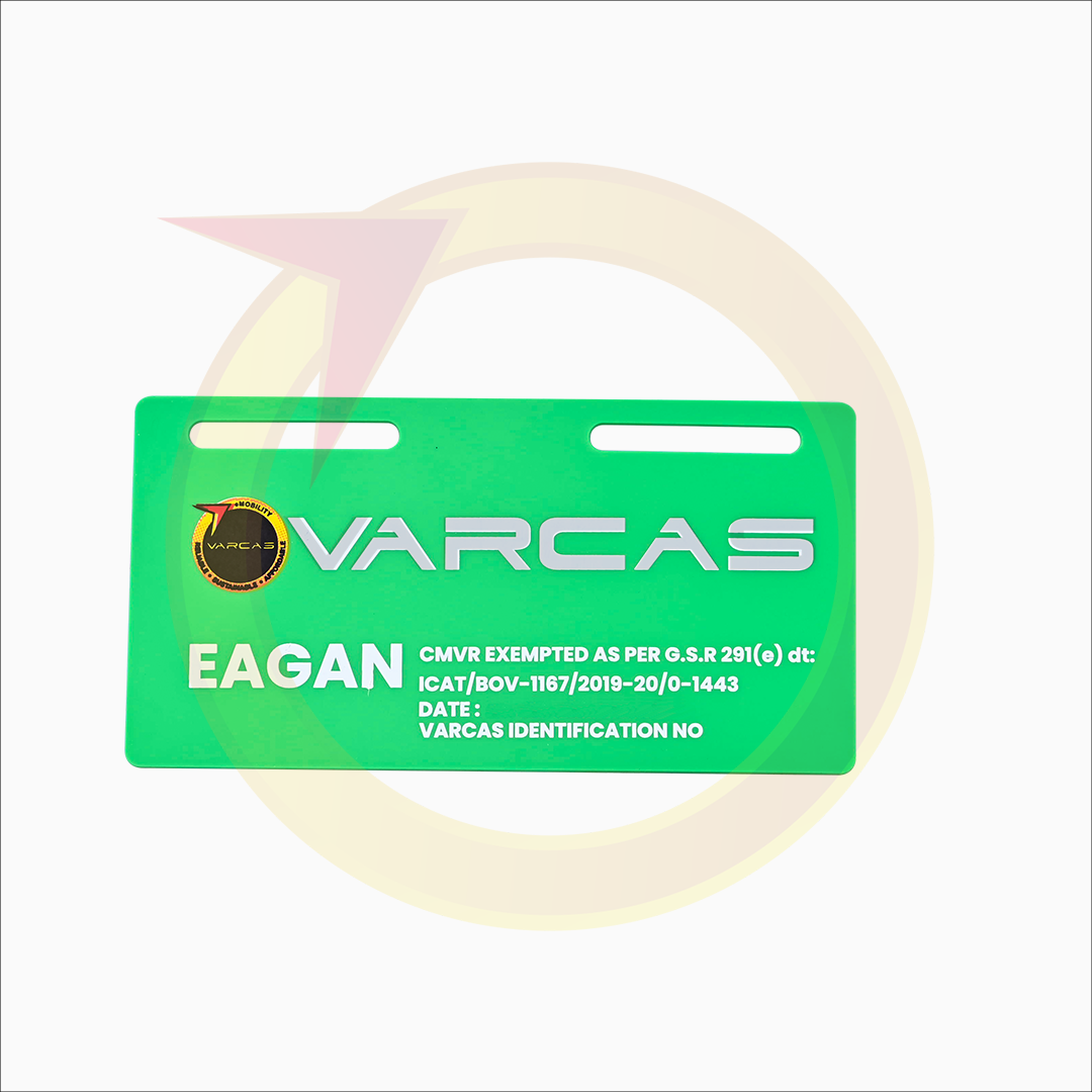 varcas Number Plate