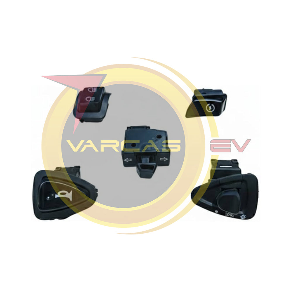 Complete Handlebar Switch Control Set of Five Switches - Eagan